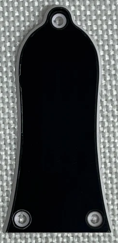 Black 2-Ply For Fit Gibson Les Paul Print Truss Rod Cover Plate Guitar Pickguard
