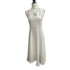 Free People Beach Cream Stay Salty Jersey Knit Dress, S