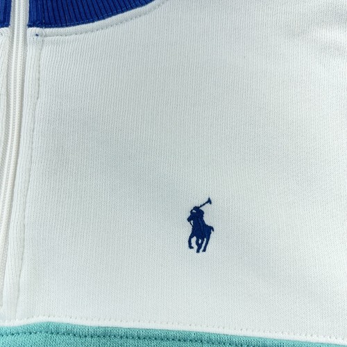 Polo Ralph Lauren Sweater Boys Large Teal Pullover Sweatshirt Spell Out Youth - Picture 6 of 11