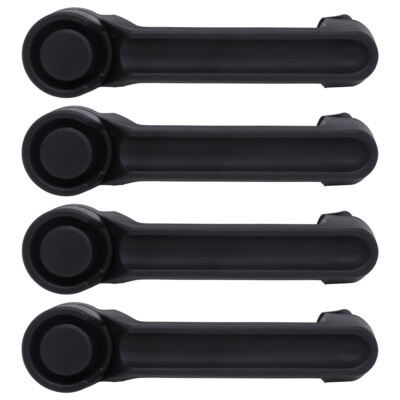 4x For 2007-2017 Jeep Wrangler Outside Door Handles Black Textured Exterior
