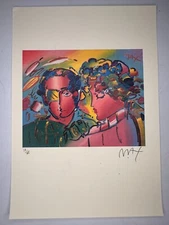 PETER MAX COA Vintage Original Art Print Poster Lithograph Signed Limited 