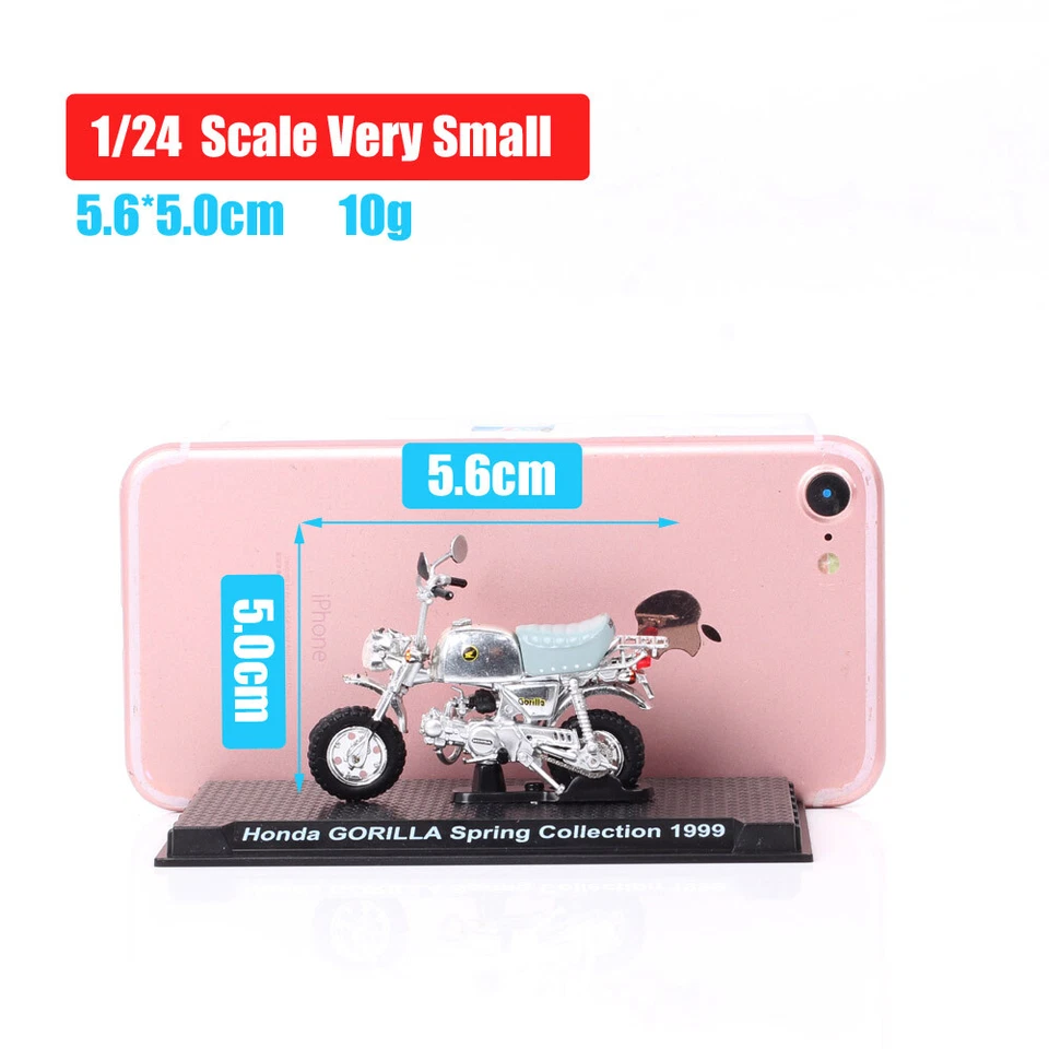 1/24 Mini Honda Gorilla 1999 Spring Motorcycle Model Die Casting Toy Collection - Image 3 of 4