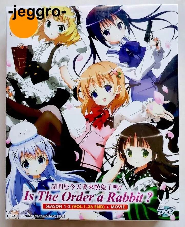 Anime DVD Is the Order a Rabbit? COMPLETE Season 1-3 + The Movie