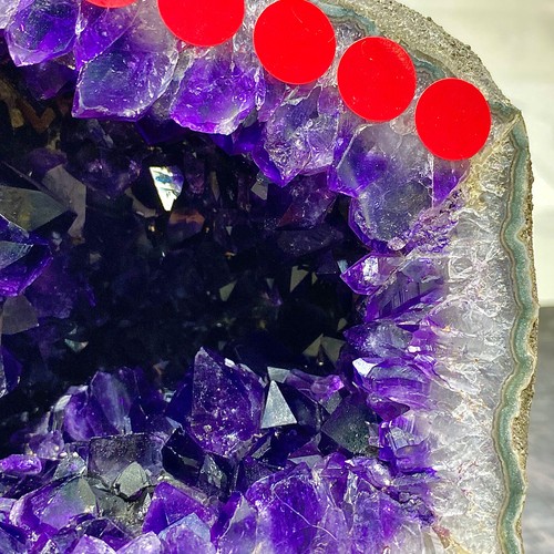 10.86LB Natural high-quality amethyst cave amethyst coin bag spiritual energy - 第 2/14 張圖片