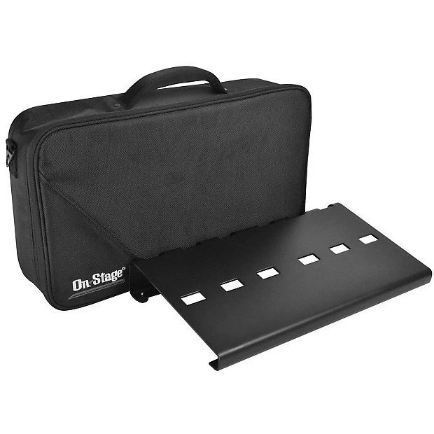 Pedalera con soportes en el escenario con bolsa de concierto Foto 2 de 2