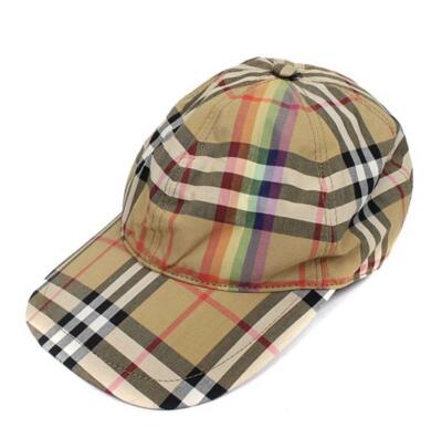 Auth BURBERRY Nova Plaid Back Pack Beige Black Canvas  display picture 2