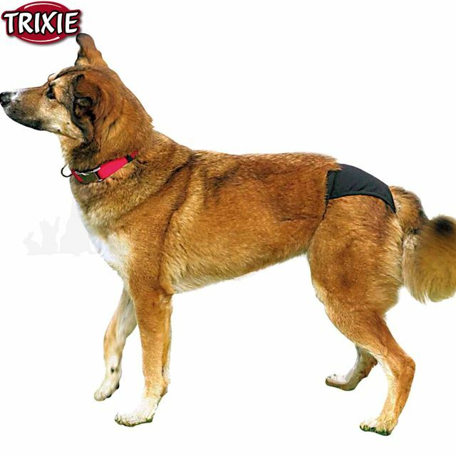 Trixie Extra Large XL Bitch Female Dog in Heat Pants Black Cotton 23495