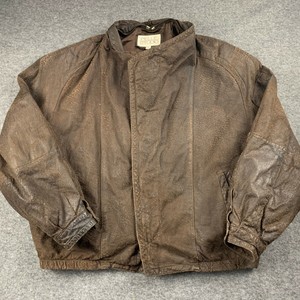 VINTAGE PELLE STUDIO GENUINE LEATHER ELEPHANT PRINT TYPE BOMBER JACKET SZ L EUC | eBay