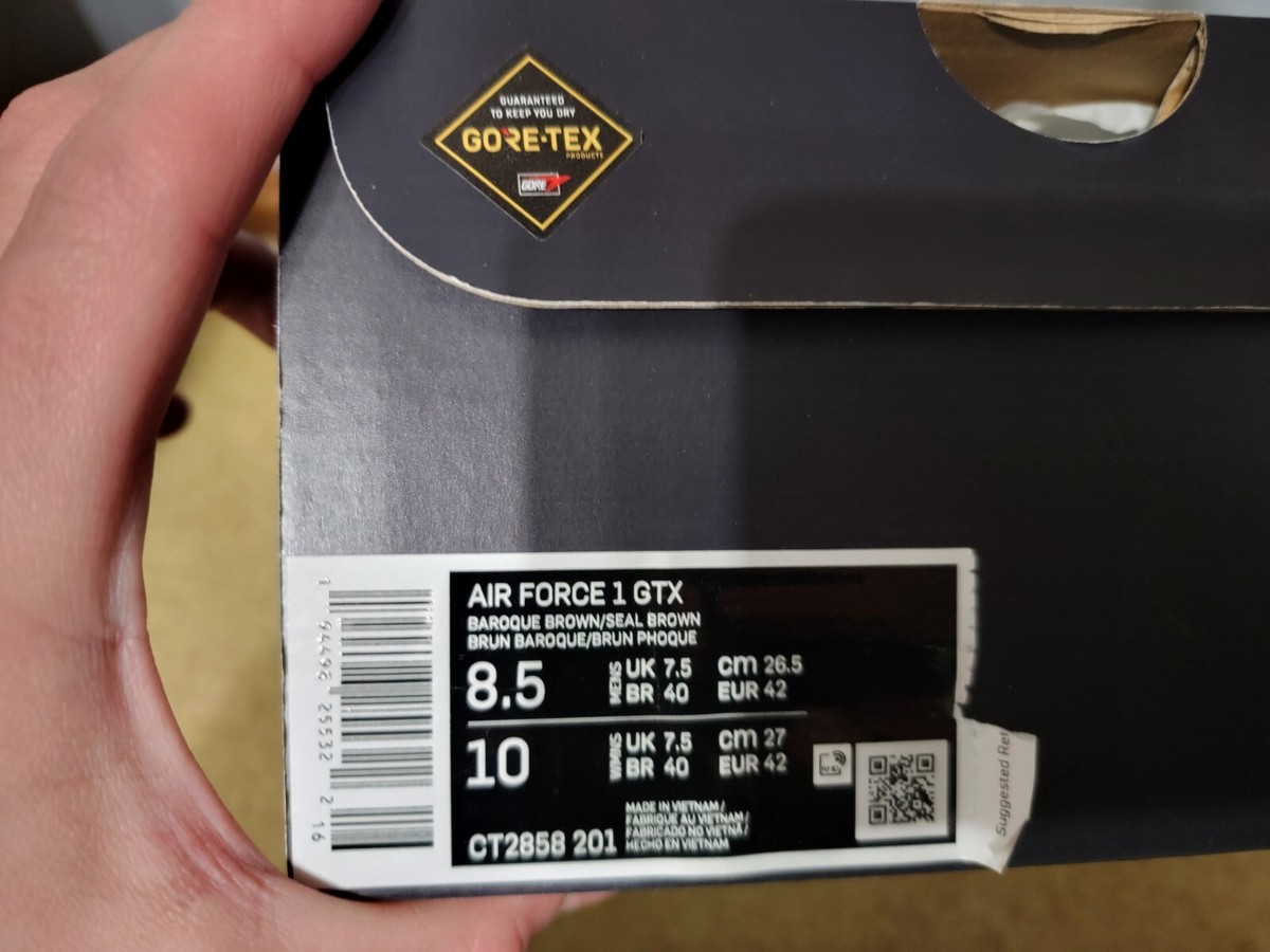 ハッピー Size 8.5 - Nike Air Force 1 GTX Baroque Brown 2020 194498255322| eBay