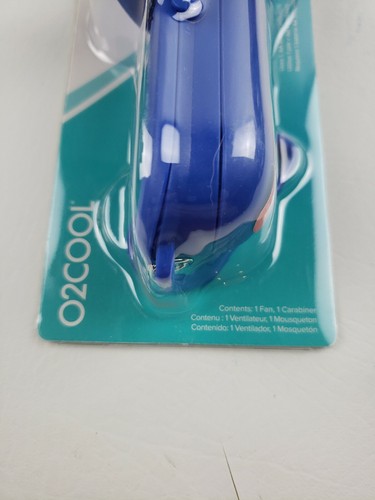 O2COOL Pocket Carabiner Fan Portable Clip-On NEW Blue Lot 2 - Picture 5 of 6