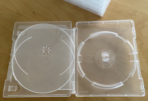 6x Blu-Ray Hülle | 14 mm | Leerhülle für 2 Discs | Transparent | Keep Case - Photo 3/3