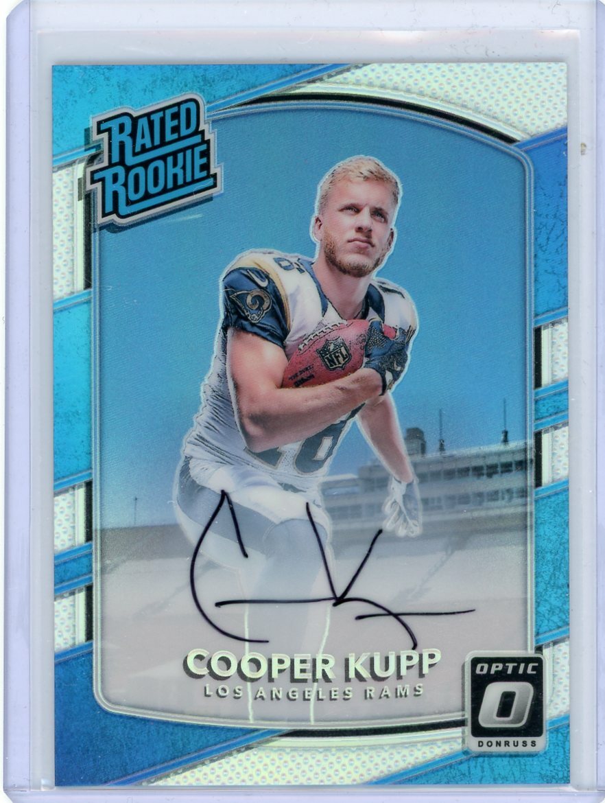 2017 Donruss Optic Football Holo Prizm Rookie Auto #179 Cooper Kupp #59/99