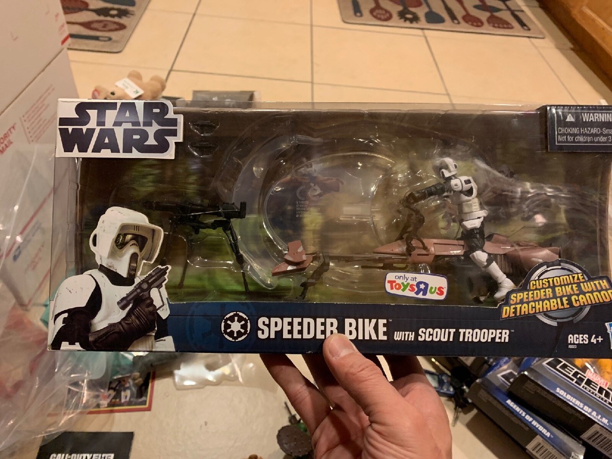 Hasbro Star Wars Speeder Bike With Scout Trooper Toysrus Ex