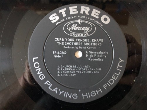 Smothers Brothers CURB YOUR TONGUE KNAVE! Original 1963 Mercury Stereo VG+/VG+ - Imagen 2 de 5