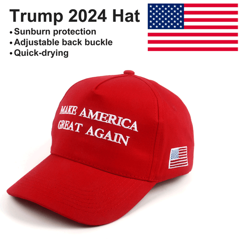 2024 Trump Hat Baseball Cap with USA Flag Make America Great Again Trump Hat
