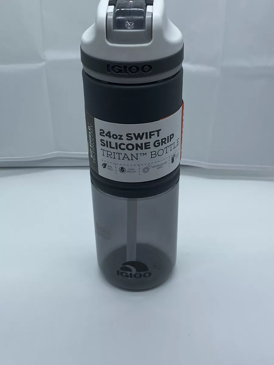 Igloo Brand 24 oz Swift Silicone Grip Tritan Bottle Gray New Carry Loop BPA Free | eBay Igloo Brand 24 Oz Swift Silicone Grip Tritan Bottle Gray New Carry Loop Bpa Free | Ebay