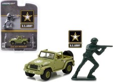 Greenlight Jeep Wrangler Open 2016 With Soldier Figure 1:64 29884