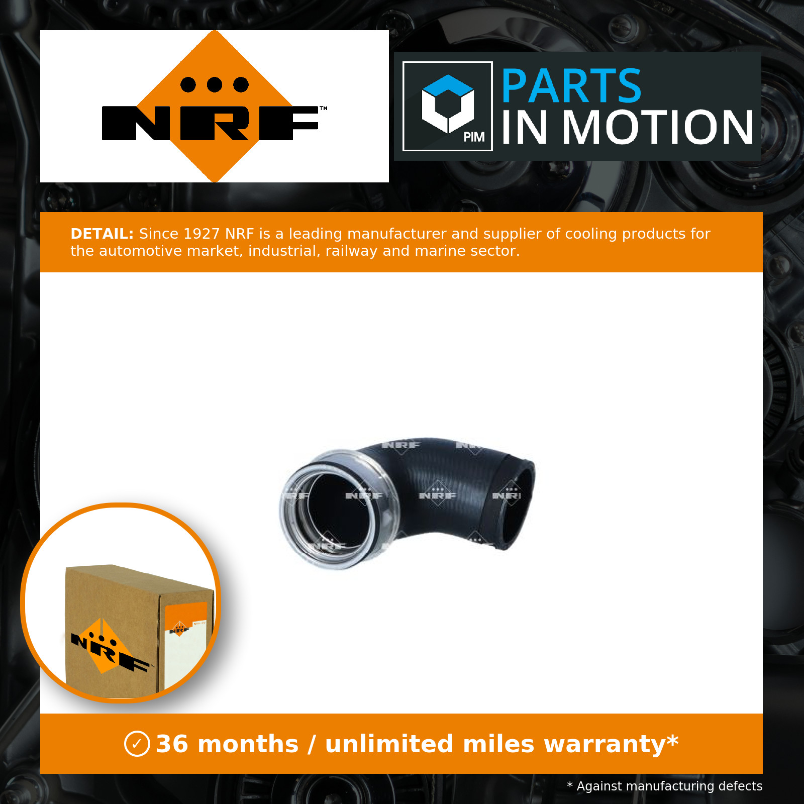 Turbo Hose fits SKODA SUPERB Mk1 2.0D 05 to 08 Charger NRF 3B0145838A Quality