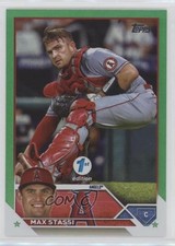 2023 Topps Series 1 1st Edition Green Foil 47/150 Max Stassi #85 gd1