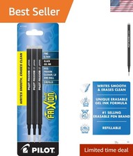 FriXion Ball Gel Ink Refills for Erasable Pens, Fine Point 0.7 mm, Pack of 3,...