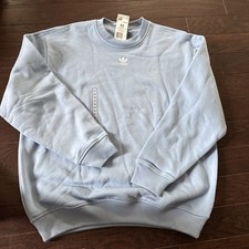 adidas Originals Women's Essentials Long Oversized CrewSweatshirt Bluenwt Xs