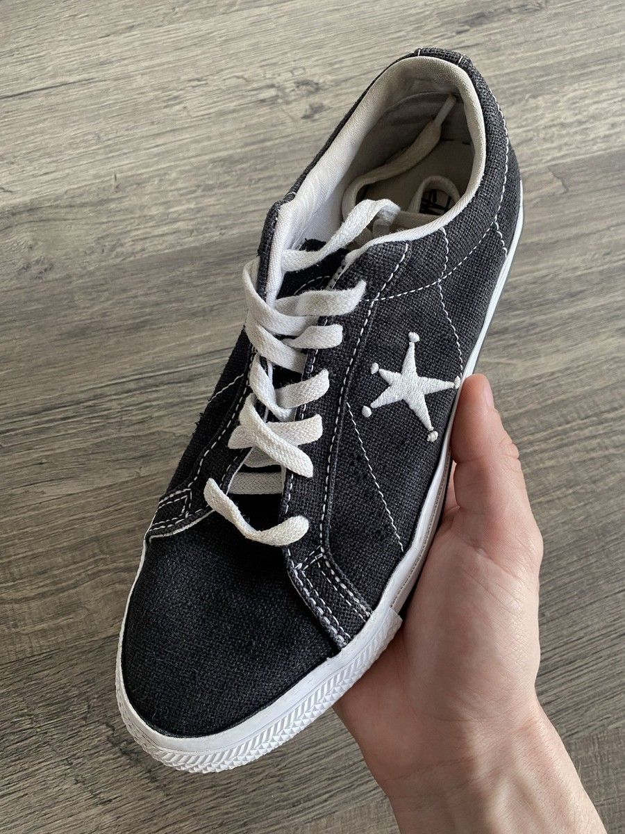 Stussy X Converse One Star Chuck Low Tops Black White Shoes
