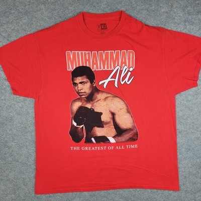 Ali Shirt Mens Big 1X Red Muhammad Ali Boxing Graphic Tee Greatest