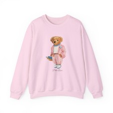 Polo Bear Unisex Sweatshirt Cotton Luxury Inspired Sweater Size S-XL