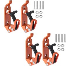 4 Pcs Shovel Mount for Roof Rack Metal Rubber Clamp Orange Easy Installation e