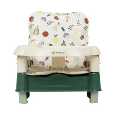 Safety 1st Baby Booster Chair Seat w/ Tray Harness Green/White Fruit Pattern