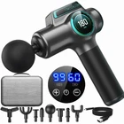 Mini Massage Gun Deep Tissue Percussion Muscle Massager Rechargeable Heads Kit