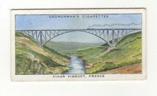 Steam Train Card 1937. #20 Viaur Viaduct, France