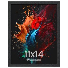 11x14 Picture Frame Wall Gallery Photo Frames with Engineered Wood, Black