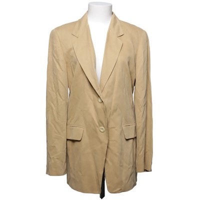 Marella, Blazer, Größe: 42, Beige, Seide/Viskose, Einfarbig, Damen #TfD