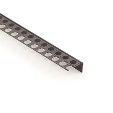 Profil COMBO Anschlussprofil für den Innenputz, 2m, Aluminium, schwarz