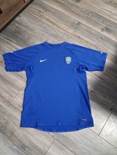 Nike Brazil Training Shirt Mens Medium Blue 2006/08 