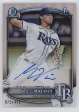 2025 Bowman Chrome Prospect Auto Refractor 70/499 Mike Vasil #CPA-MV Auto 0z95