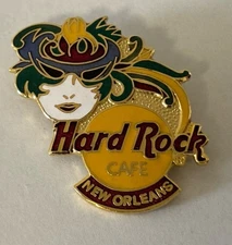 New Orleans Mardi Gras Colorful Hard Rock Cafe 1.75” Tall Pin