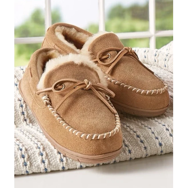 Suede Moccasin Slippers for Men for sale | eBay