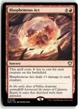 Blasphemous Act 238 SOC R NM Magic: The Gathering