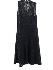 Meadow Rue Black V-Neck Sleeveless Maxi Dress | Size 4