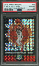 2019 PANINI MOSAIC JAM MASTERS PRIZM #19 GIANNIS ANTETOKOUNMPO PSA 10