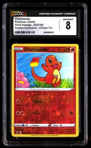 CGC 8 Charmander 023/185 Pokémon Vivid Voltage 2020 English