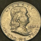 1962 Franklin silver half dollar.Bu
