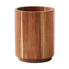 Wooden Kitchen Utensils Holder 360° Rotatable Utensil Holder for Kitchen Counter