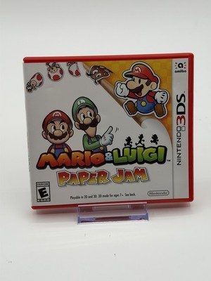 Mario & Luigi: Paper Jam (Nintendo 3DS, 2016) Tested Working Condition!!!!