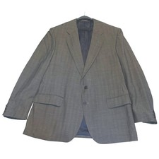 Austin Reed Blazer Men Grey Glen Plaid Two Button Sport Coat England Unsized