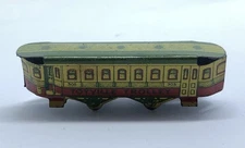 1930's Cracker Jack Tin Toy Prize Toyville Trolley Litho RARE Miniature