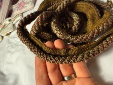 1/2" TWISTED trim CORD piping sewing trim 3 1/8 yards brown olive burg with lip