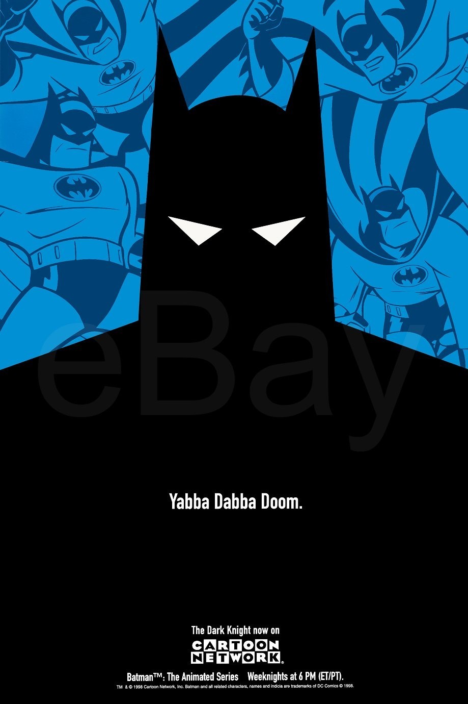 Póster promocional Batman The Animated Series 1992 20 x 30 Cartoon Network NATTP